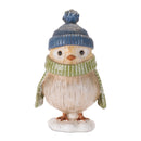5.75-6.5" Whimsical Bird and Owl Winter Figurine