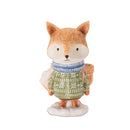 6-7" Whimsical Deer and Fox Winter Figurine