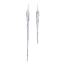 7.75-11.5" Glass Icicle Ornament