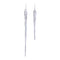 7.75-11.5" Glass Icicle Ornament