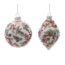 4-5" Festive Evergreen Glass Ornament