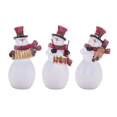 8" Snowman with Instruments Figurines
