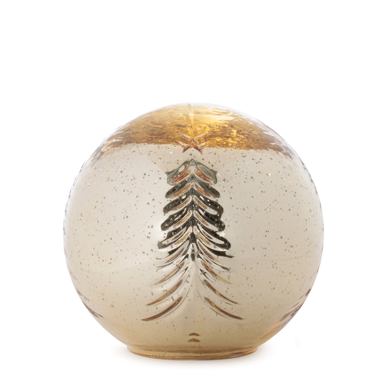 4.5-7.75" Gold Tree LED Globe
