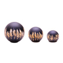 4.5-7.75" Navy Blue Tree LED Globe