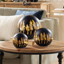 4.5-7.75" Navy Blue Tree LED Globe