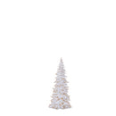 7.75-15.5" Gold Accent White Holiday Tree Figurines