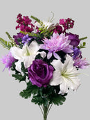 24 Stem Lily Dahlia Mix Grave Bush