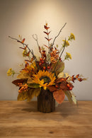 'Autumn Woods' Silk Floral Design