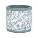4.25-5.5" Laurel Leaf Mist Blue Pot