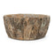 6.5" Tree Trunk Cement Bowl Pot