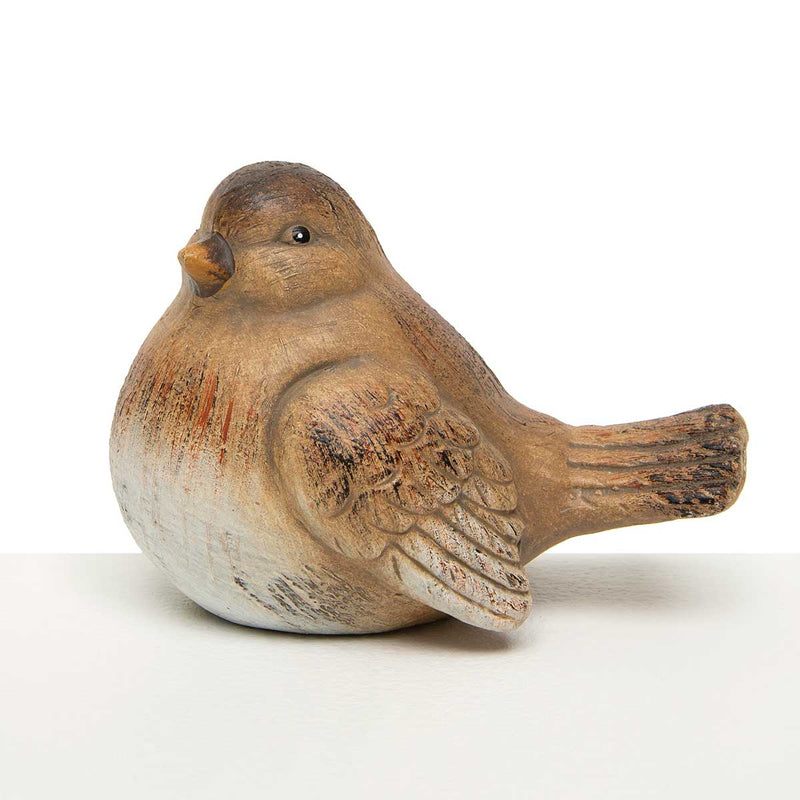 4.5-5" Brown-Tan Bird Terra Cotta Figurine