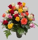 'Kaleidoscope of Color' Rose Flower Bouquet