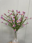 15” Wax Flower Blossom Bush