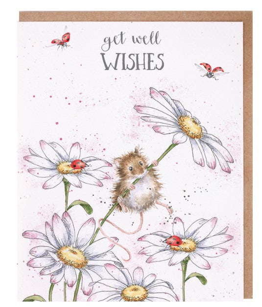 'Get Well Wishes' Mouse Card