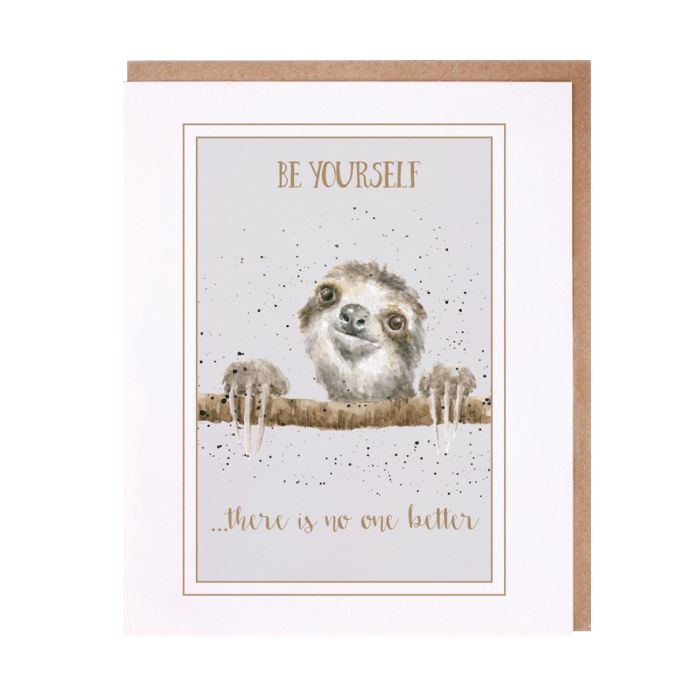 'Be Yourself' Sloth Card