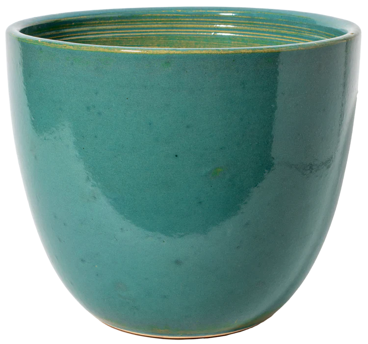 11.5" Athens Glazed Clay Pot