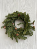 6" Angel Pine with Cones Candle Ring