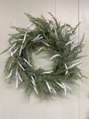 21" Astilbe and Grass Mix Twig Wreath
