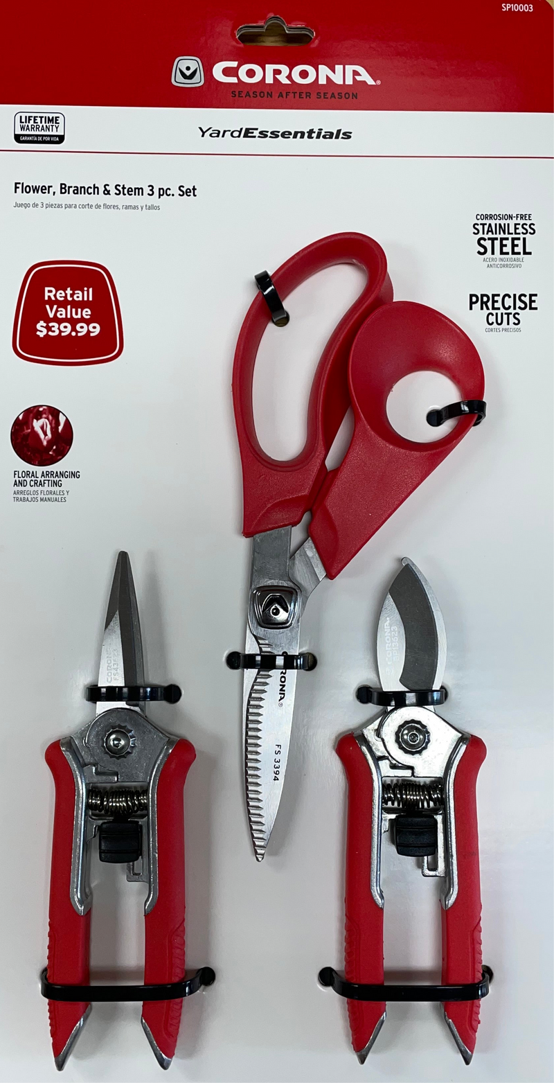 Corona Flower, Branch, & Stem Pruner Set