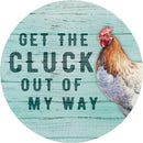 "Out Of My Way" Round Car Coaster