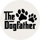 "Dogfather" Round Car Coaster
