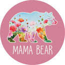 "Bear Mama" Round Car Coaster