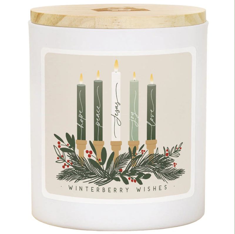 Christmas Candles Winterberry Soy Candle