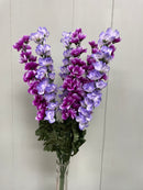 24" Larkspur 7 Stem Assorted Colors Bush