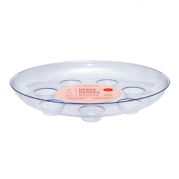 Clear Designer Heavy Plant Saucer
