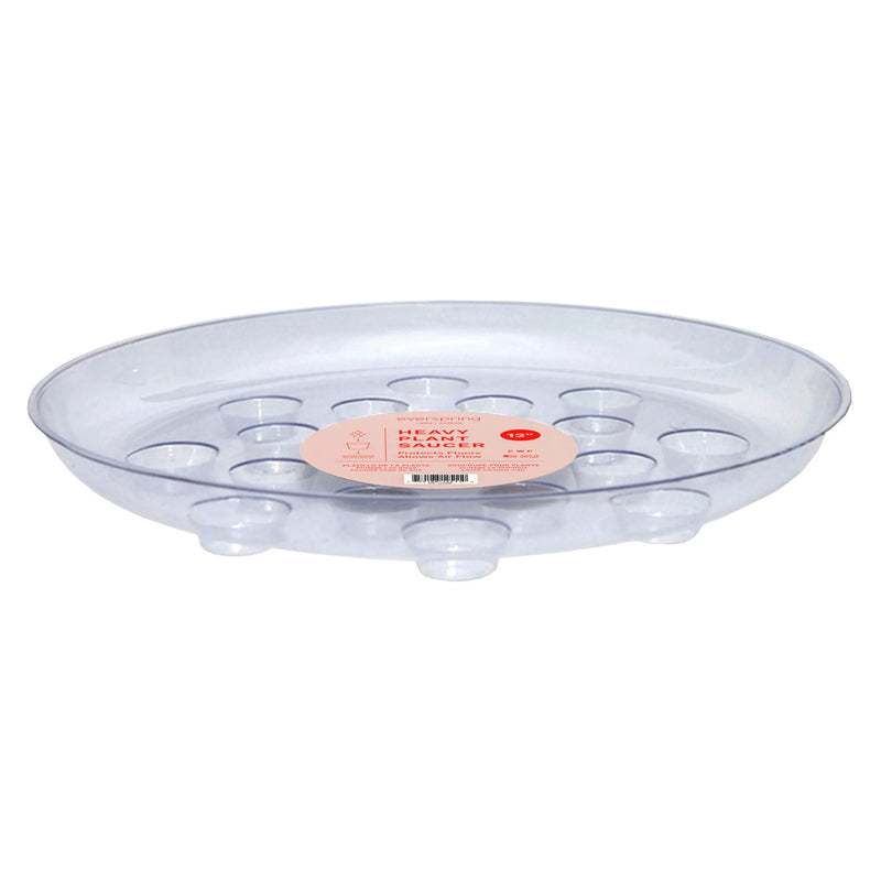 Clear Designer Heavy Plant Saucer