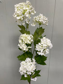 35” White Viburnum Spray