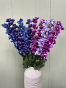 24" Larkspur 7 Stem Assorted Colors Bush