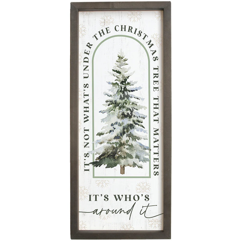 Who's Around It Tree Framed Decor