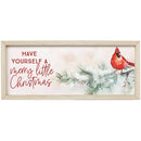 Merry Little Cardinals Framed Decor
