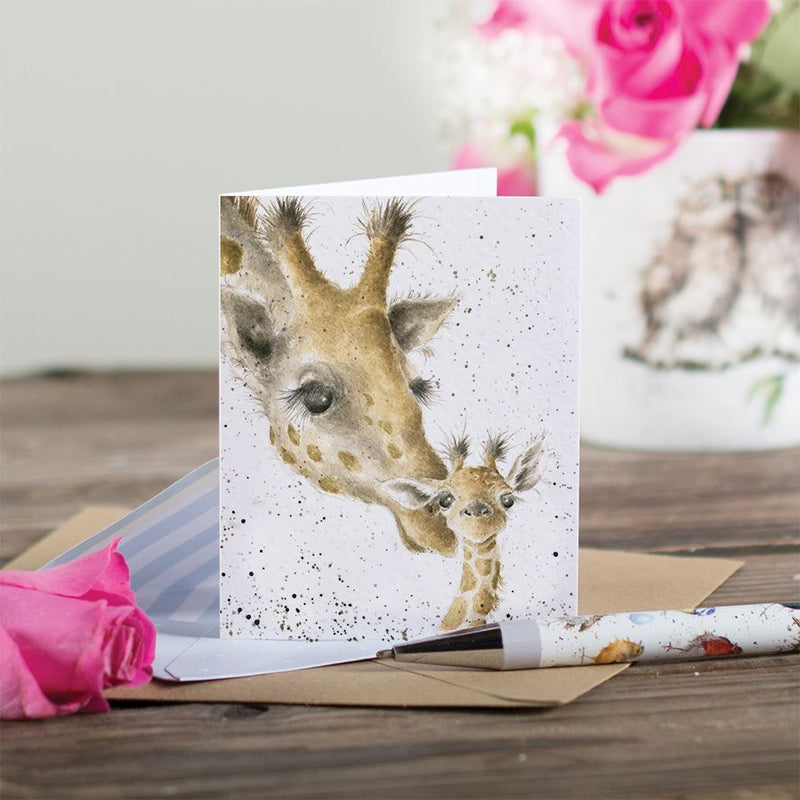 'First Kiss' Giraffe Gift Enclosure Card
