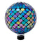 10″ Blue Scales Glass Globe