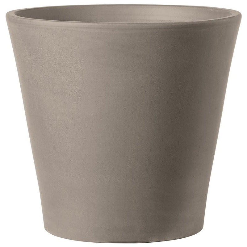 8" (21cm) Clay Cono Graphite Terra Cotta Pot w/Hole