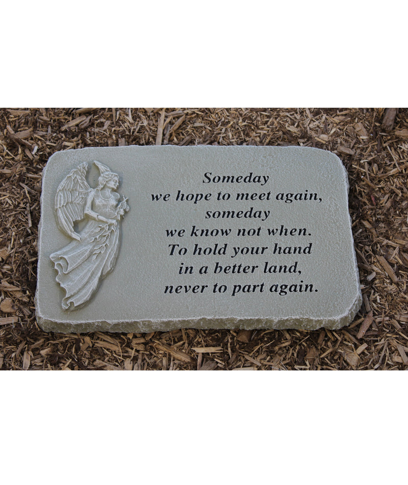 "Someday We Hope to Meet Again" Stone Plaque