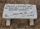 "Beautiful Soul" Trail Stone Bench