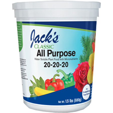 Jack's Classic All Purpose 20-20-20 Fertilizer