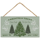 Christmas Tree Farm Hanging Wood Plaque