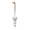 Finial Matte White Finish Ornament