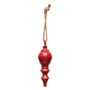 Finial Matte Red Finish Ornament