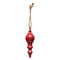Finial Matte Red Finish Ornament