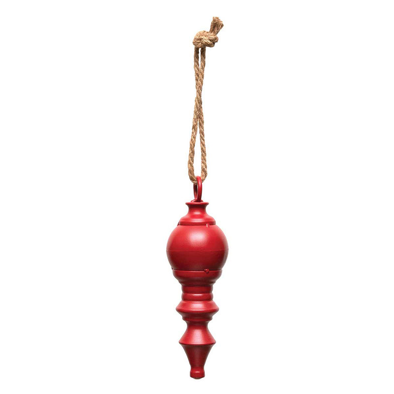 Finial Matte Red Finish Ornament