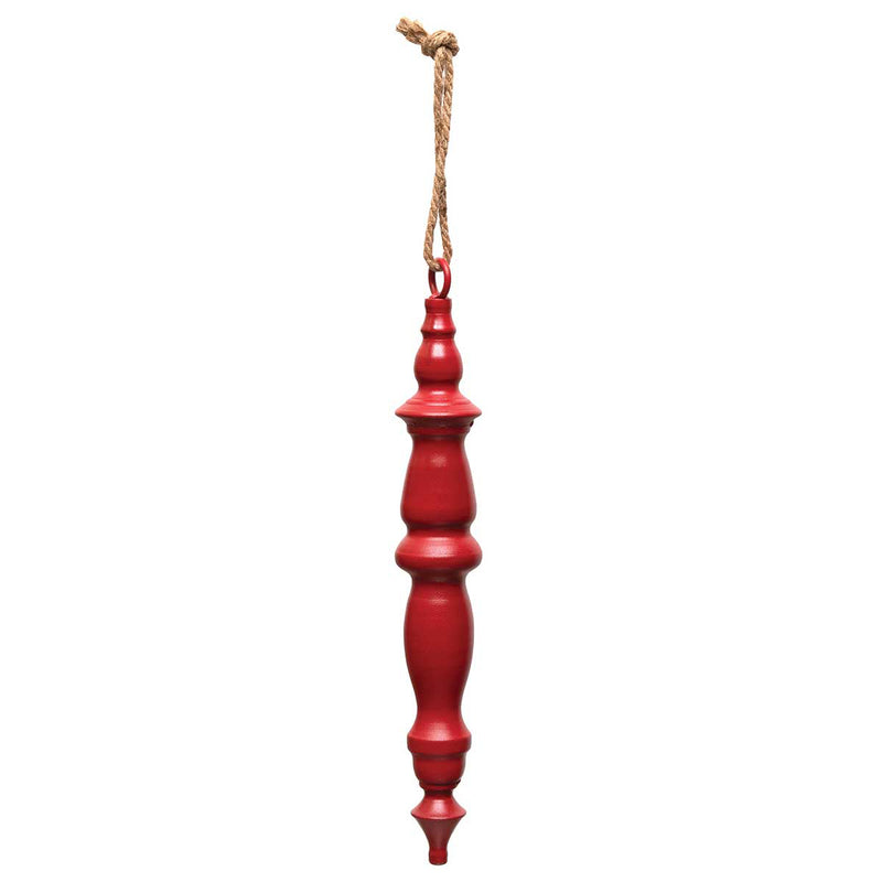Finial Matte Red Finish Ornament