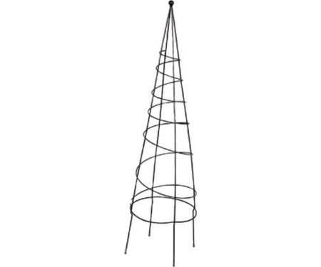 48" Spiral Metal Obelisk Trellis
