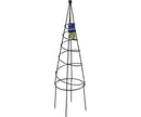 60" Spiral Metal Obelisk Trellis