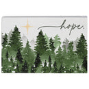 Hope Evergreens Star Wood Plaque