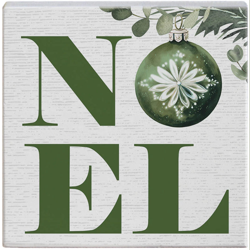 Noel Ornament Pine Wood Decor